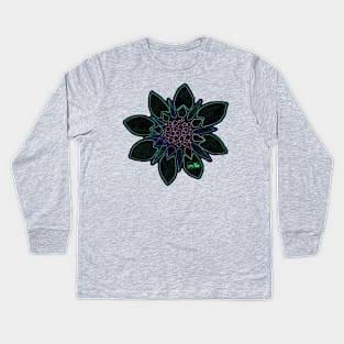 Neon Blossom Kids Long Sleeve T-Shirt